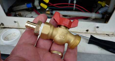 Attach a Hose to the Drain Valve