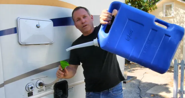 How to Fill RV Water Tank without a Hose