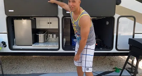 Outdoor RV kitchen