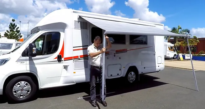 How to Open an RV Awning with No Strap