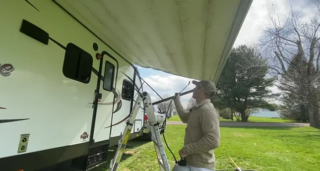 How to Remove Leaf Stains From RV Awning : DIY 11 Steps