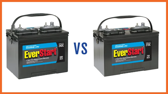 RV Battery Group 24 VS 27