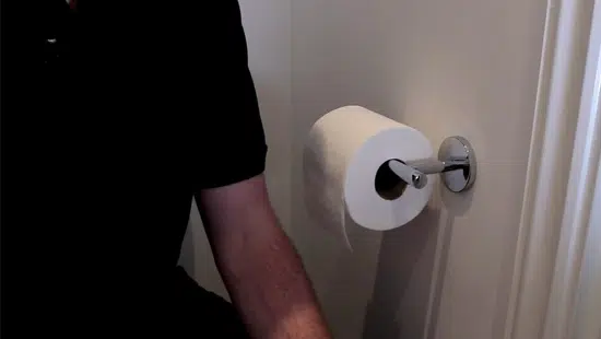 Toilet paper roll holder