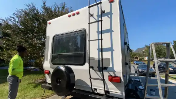 Applying the Paint to the RV Exterior