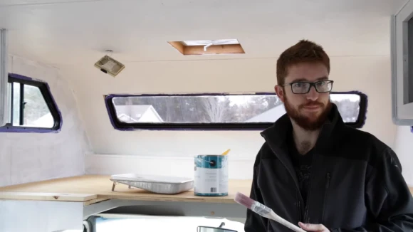 Can you paint a carpeted RV ceiling