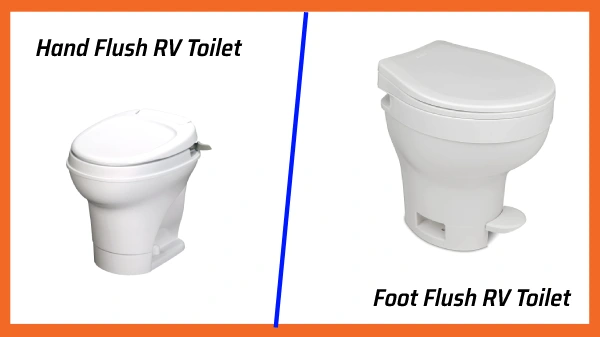 Comparison Between Hand Flush and Foot Flush RV Toilets