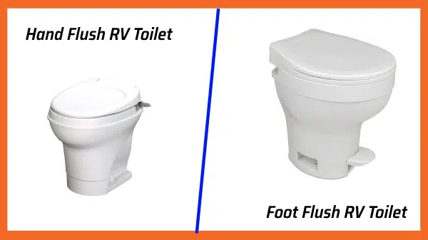 Comparison Between Hand Flush and Foot Flush RV Toilets