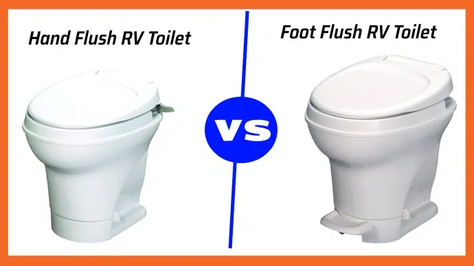 Hand Flush VS Foot Flush RV Toilet: Total 20 Factors [Explained]