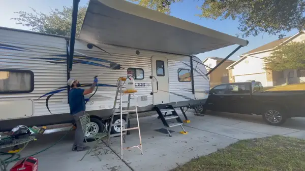 RV Awning Pressure Washing Tips