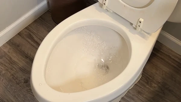 Where does water come from to flush RV toilets