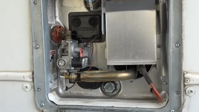 Can leaving the water heater on damage the RV's plumbing system