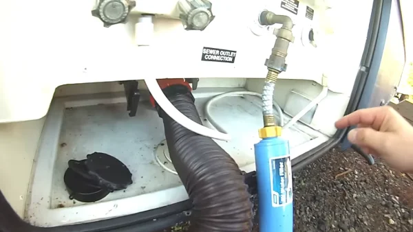 How do you store your RV's black water tank