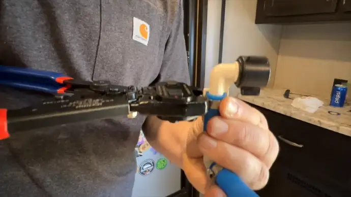 how to remove rv water line clamps