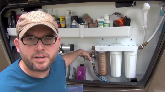 how to store rv water filter