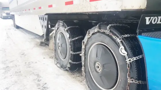 How many tire chains are required for your trailer four or two