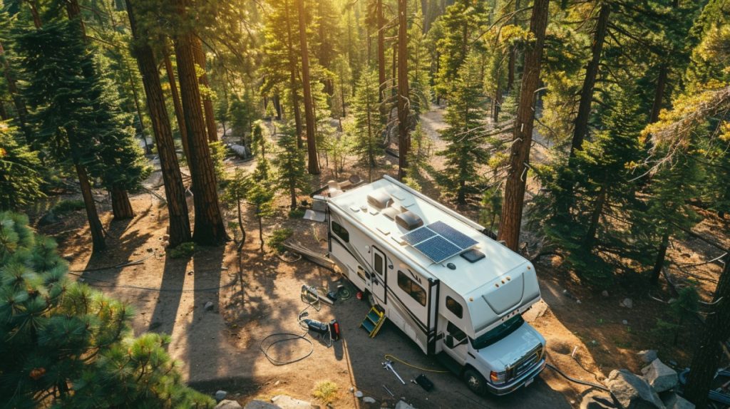 RV Solar Panel Installation