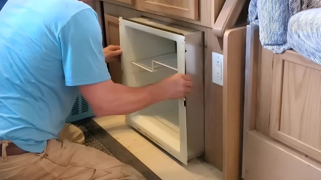 Removing the Fridge from Camper Fridge