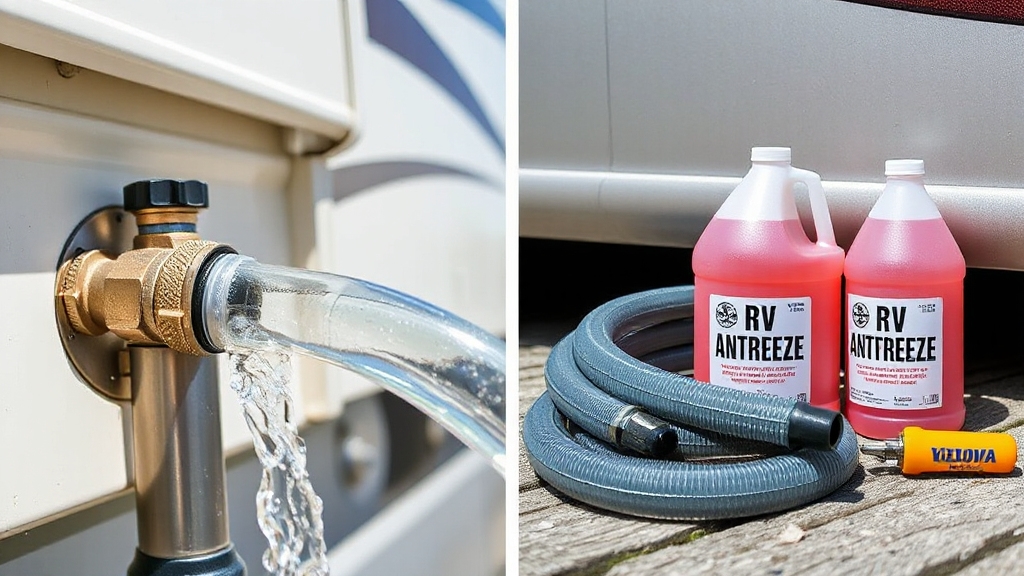blowing out rv water lines vs antifreeze