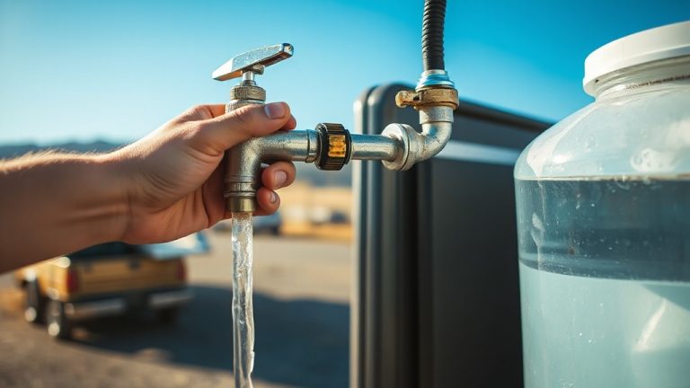 how to switch from city water to fresh water tank