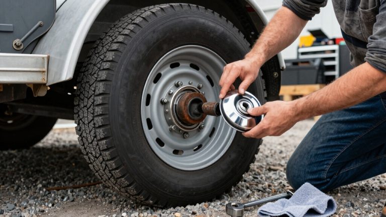 inspect trailer wheel bearings