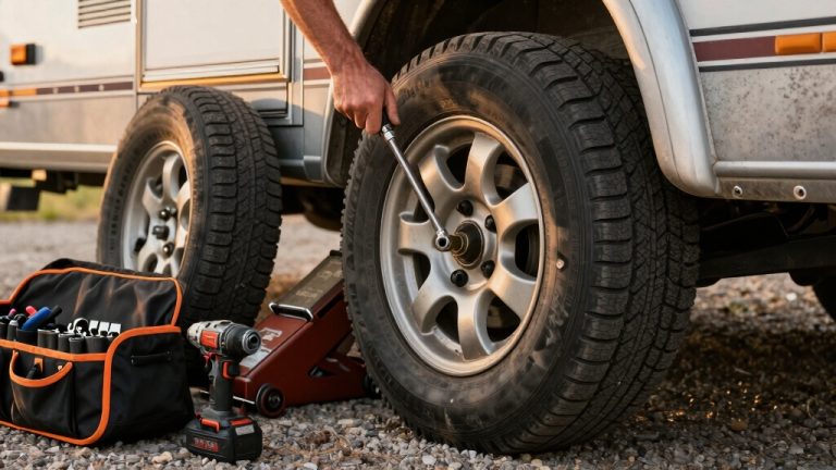 step by step trailer tire replacement
